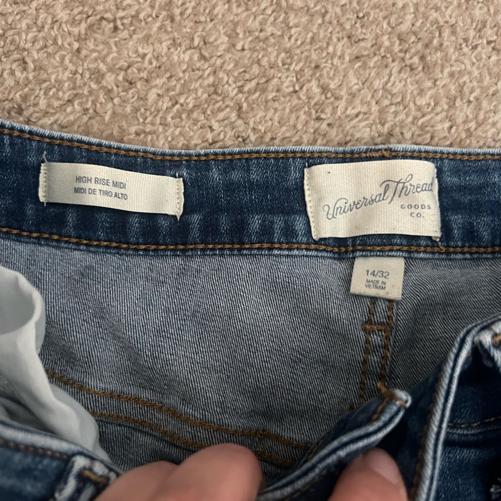Women's Blue Denim Shorts - Picture 6 of 8